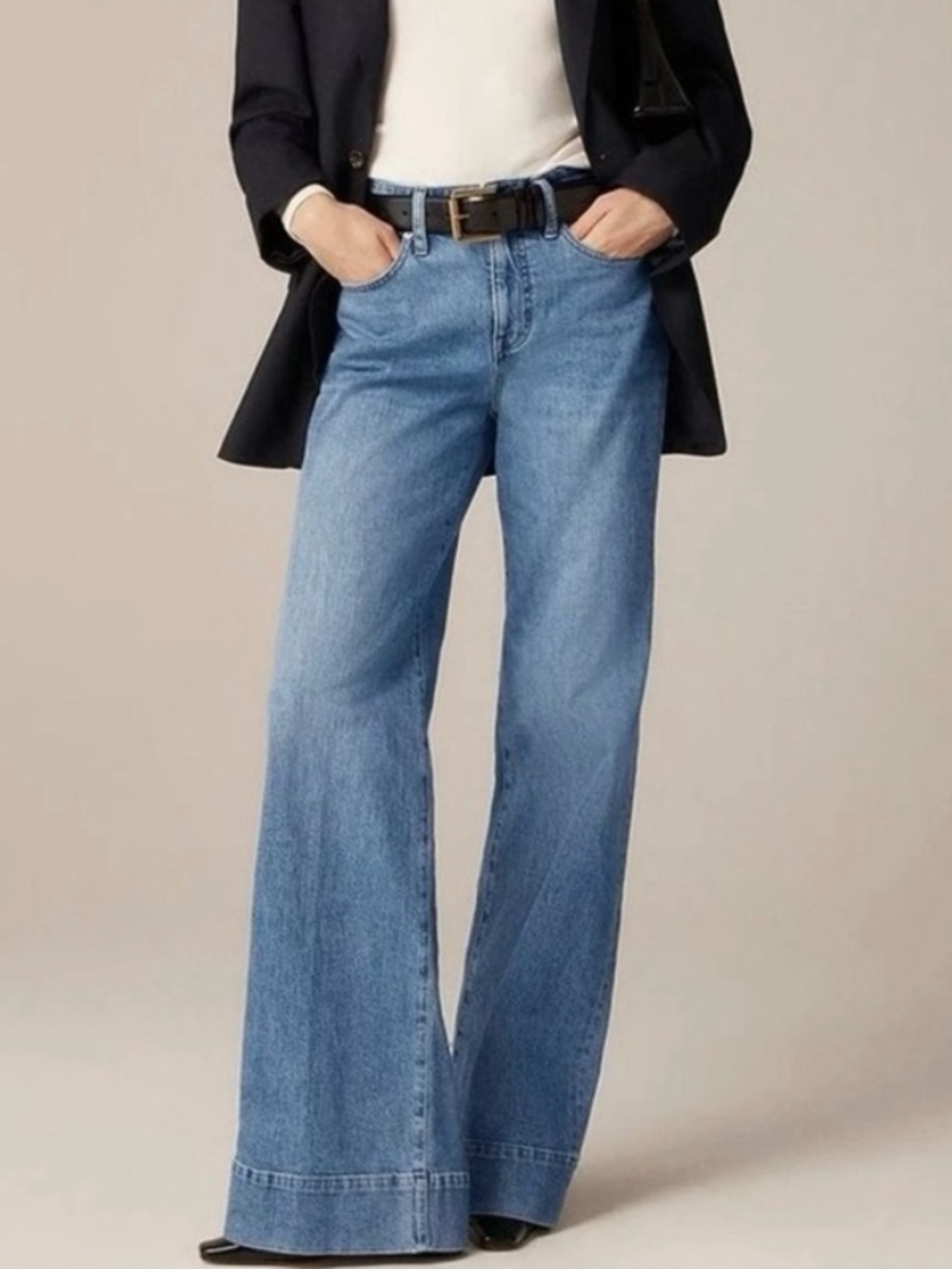 J. Crew Light Blue Wide-Leg Flare Jeans